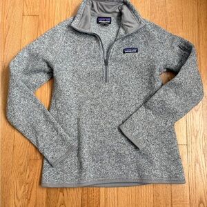 Women’s Patagonia Light Gray Fleece Pullover Size Small